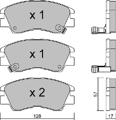 AISIN BPMI-1906 - Set placute frana,frana disc aaoparts.ro