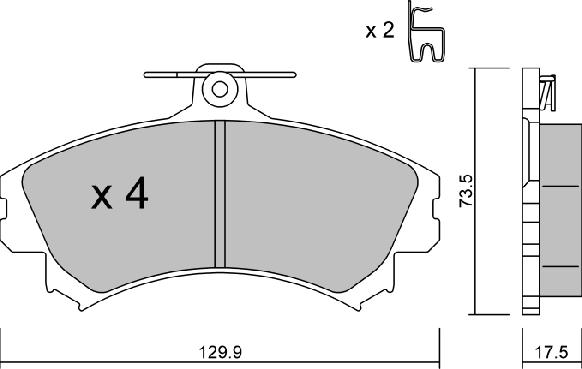 AISIN BPMI-1003 - Set placute frana,frana disc aaoparts.ro