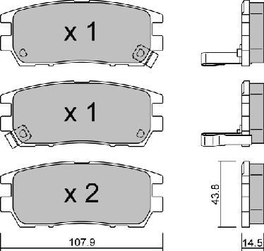 AISIN BPMI-2900 - Set placute frana,frana disc aaoparts.ro