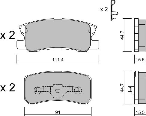 AISIN BPMI-2901 - Set placute frana,frana disc aaoparts.ro