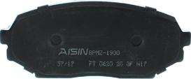 AISIN BPMZ-1900 - Set placute frana,frana disc aaoparts.ro