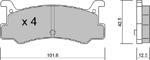 AISIN BPMZ-2002 - Set placute frana,frana disc aaoparts.ro