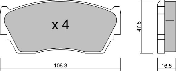 AISIN BPNI-1902 - Set placute frana,frana disc aaoparts.ro