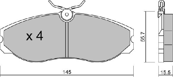 AISIN BPNI-1907 - Set placute frana,frana disc aaoparts.ro