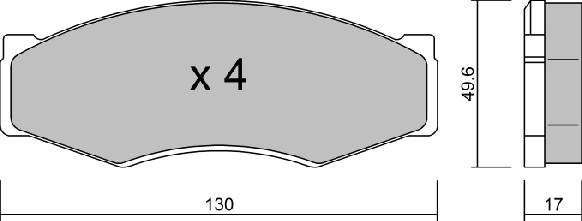 AISIN BPNI-1911 - Set placute frana,frana disc aaoparts.ro