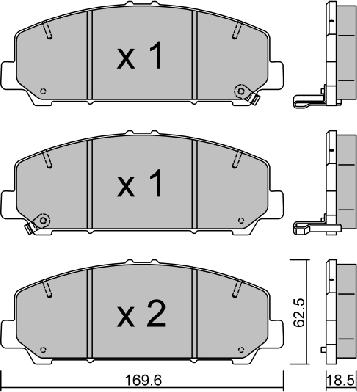 Suzuki 5521082Z32000 - Set placute frana,frana disc aaoparts.ro