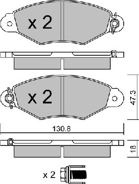 AISIN BPNI-1003 - Set placute frana,frana disc aaoparts.ro