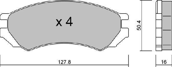 AISIN BPNI-1010 - Set placute frana,frana disc aaoparts.ro