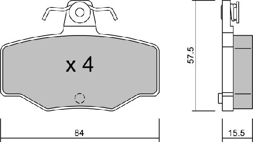 AISIN BPNI-2901 - Set placute frana,frana disc aaoparts.ro