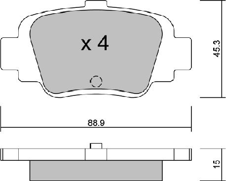 AISIN BPNI-2903 - Set placute frana,frana disc aaoparts.ro