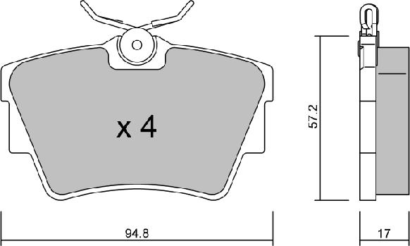 AISIN BPNI-2006 - Set placute frana,frana disc aaoparts.ro