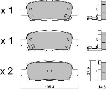 Infiniti D4060-4BA0C - Set placute frana,frana disc aaoparts.ro