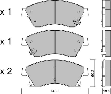 AISIN BPOP-1014 - Set placute frana,frana disc aaoparts.ro