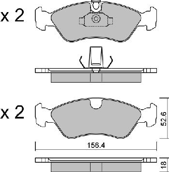 AISIN BPOP-1016 - Set placute frana,frana disc aaoparts.ro