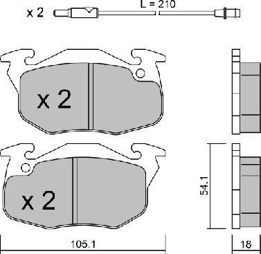 AISIN BPPE-1003 - Set placute frana,frana disc aaoparts.ro