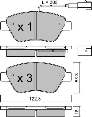 AISIN BPPE-1007 - Set placute frana,frana disc aaoparts.ro