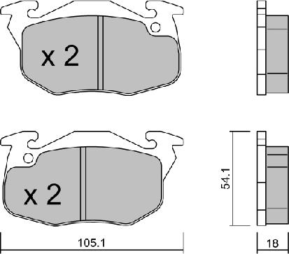 AISIN BPPE-1013 - Set placute frana,frana disc aaoparts.ro