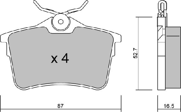 AISIN BPPE-2009 - Set placute frana,frana disc aaoparts.ro