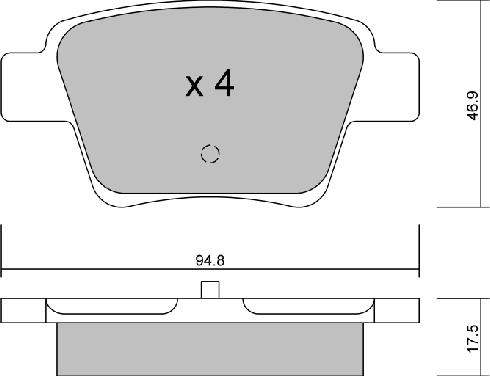 AISIN BPPE-2005 - Set placute frana,frana disc aaoparts.ro