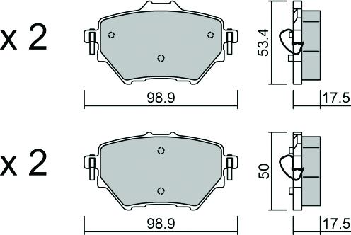 AISIN BPPE-2013 - Set placute frana,frana disc aaoparts.ro