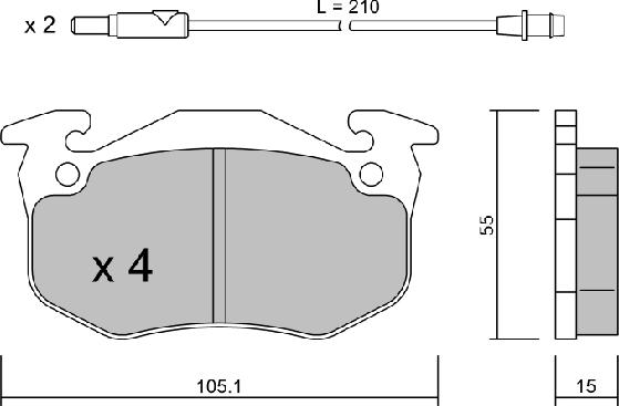 AISIN BPRE-1008 - Set placute frana,frana disc aaoparts.ro