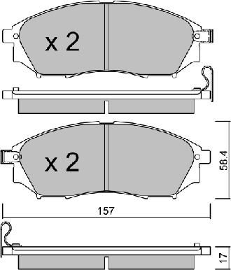 AISIN BPRE-1011 - Set placute frana,frana disc aaoparts.ro