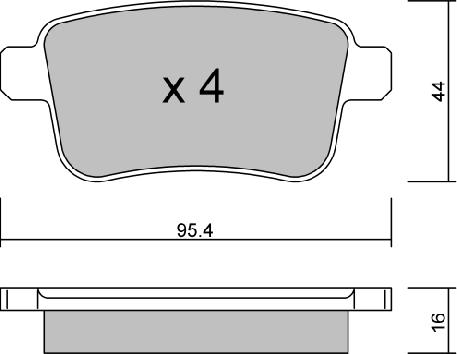 AISIN BPRE-2005 - Set placute frana,frana disc aaoparts.ro