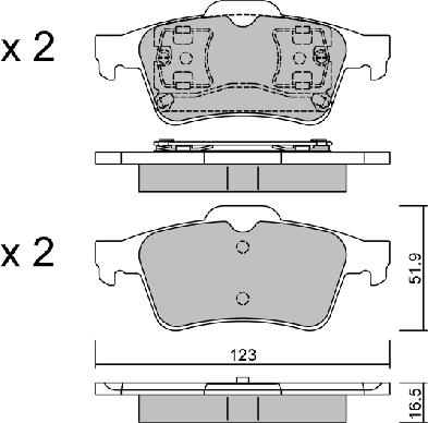 AISIN BPRE-2003 - Set placute frana,frana disc aaoparts.ro