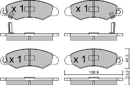 AISIN BPSZ-1903 - Set placute frana,frana disc aaoparts.ro