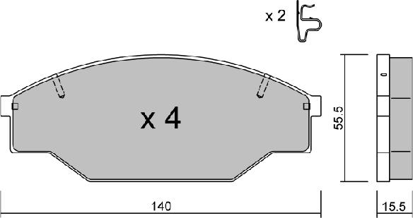 AISIN BPTO-1915 - Set placute frana,frana disc aaoparts.ro