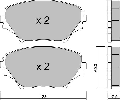 AISIN BPTO-1924 - Set placute frana,frana disc aaoparts.ro