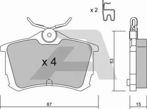 AISIN BPTO-2003 - Set placute frana,frana disc aaoparts.ro