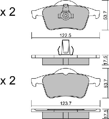 AISIN BPVO-2001 - Set placute frana,frana disc aaoparts.ro