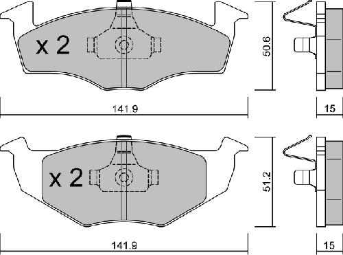 AISIN BPVW-1005 - Set placute frana,frana disc aaoparts.ro