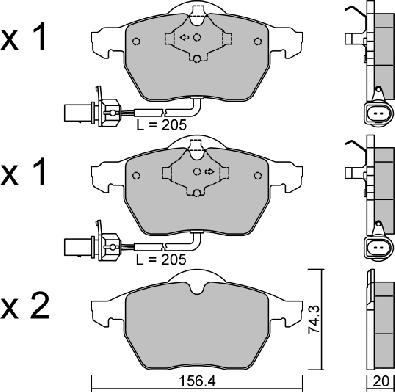 AISIN BPVW-1010 - Set placute frana,frana disc aaoparts.ro