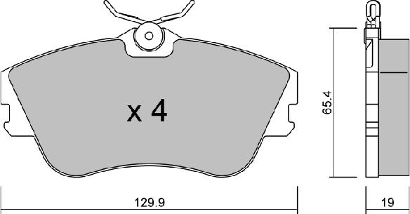 AISIN BPVW-1034 - Set placute frana,frana disc aaoparts.ro