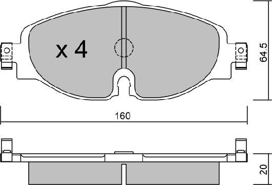 AISIN BPVW-1028 - Set placute frana,frana disc aaoparts.ro