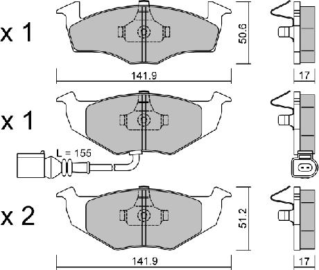 AISIN BPVW-1027 - Set placute frana,frana disc aaoparts.ro