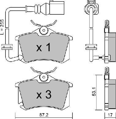 AISIN BPVW-2004 - Set placute frana,frana disc aaoparts.ro