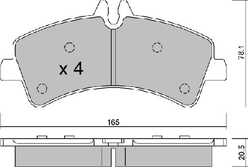 AISIN BPVW-2005 - Set placute frana,frana disc aaoparts.ro