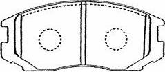 AISIN D1N014 - Set placute frana,frana disc aaoparts.ro