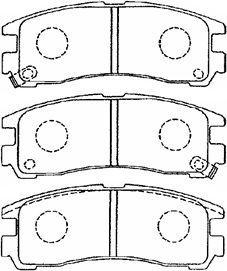 AISIN D2N032 - Set placute frana,frana disc aaoparts.ro