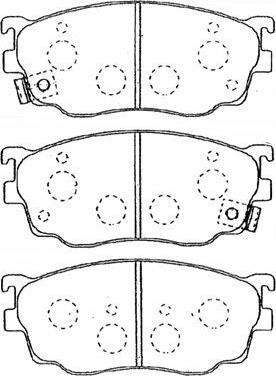 AISIN E1N042 - Set placute frana,frana disc aaoparts.ro