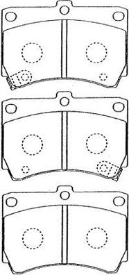 AISIN E1N014 - Set placute frana,frana disc aaoparts.ro