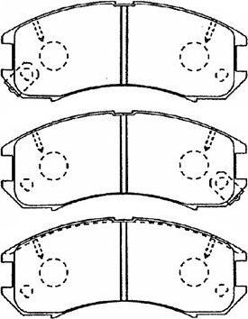 AISIN E1N035 - Set placute frana,frana disc aaoparts.ro