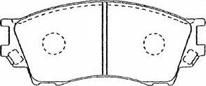 AISIN E1N038 - Set placute frana,frana disc aaoparts.ro