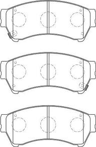 AISIN E1N071 - Set placute frana,frana disc aaoparts.ro