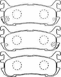 AISIN E2N030 - Set placute frana,frana disc aaoparts.ro