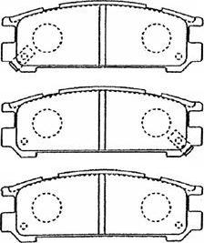 AISIN F2N012 - Set placute frana,frana disc aaoparts.ro