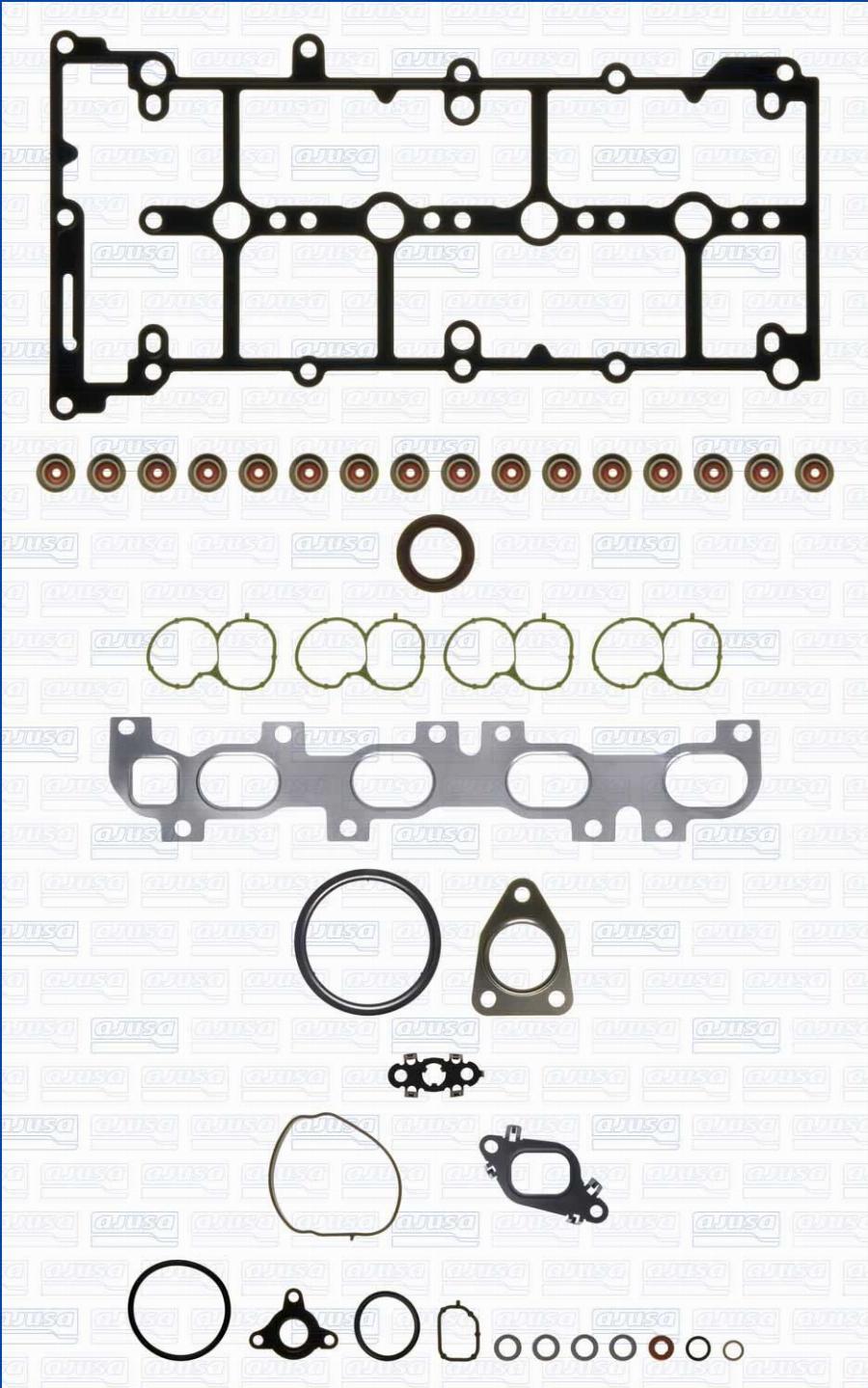 Ajusa 53100400 - Set garnituri, chiulasa aaoparts.ro